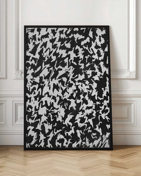Monochrome Whirl Poster