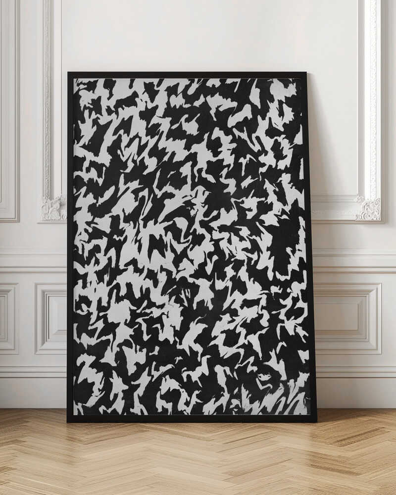 Monochrome Whirl Poster