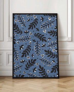 Leafy Nightscape Poster