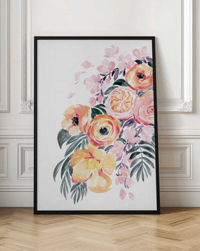 Danette bouquet in coral Poster