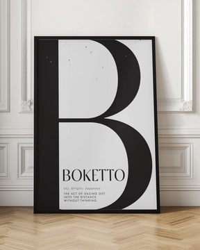 Boketto definition gazing out into the distance Poster