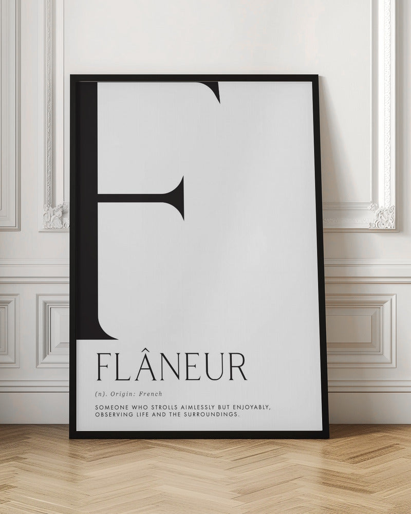 Flâneur definition Poster