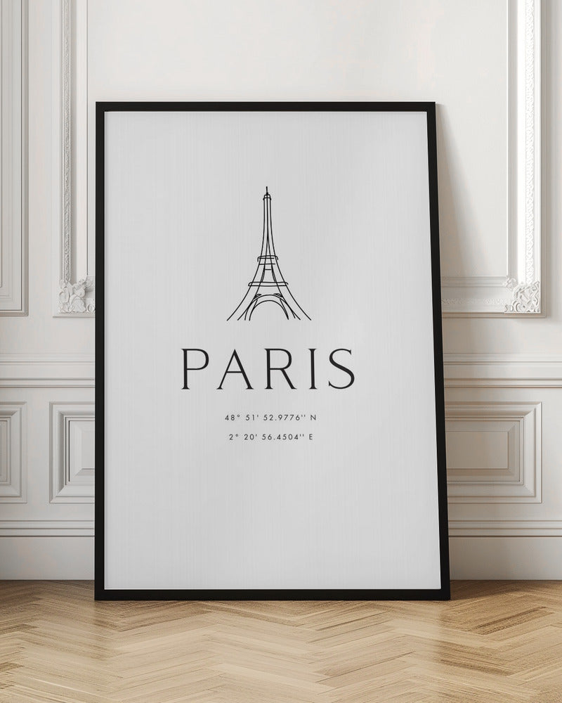 Paris coordinates Poster