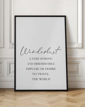 Wanderlust quote Poster