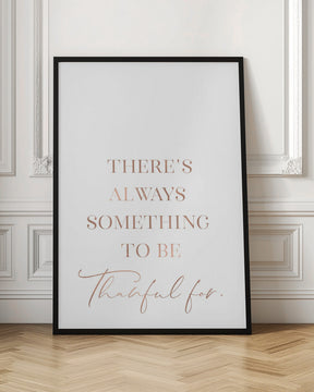 There's always something to be thankful for Poster