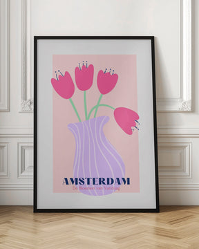 Amsterdam Tulips Poster