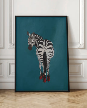 Zebra heels Poster