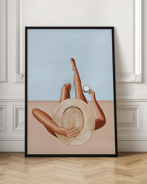 Poolside Girl Poster