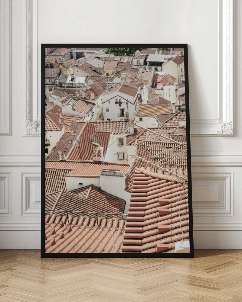Red Tiled Rooftops Poster