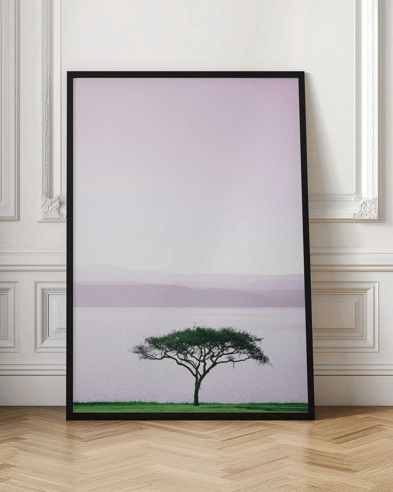 Tree By A Tranquil Lake Poster
