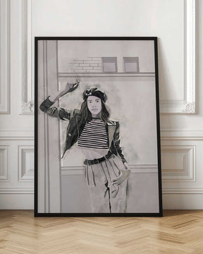 Smoking Woman 4x5 Print By Bohonewart Poster