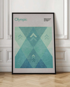 Geometric Peaks Poster