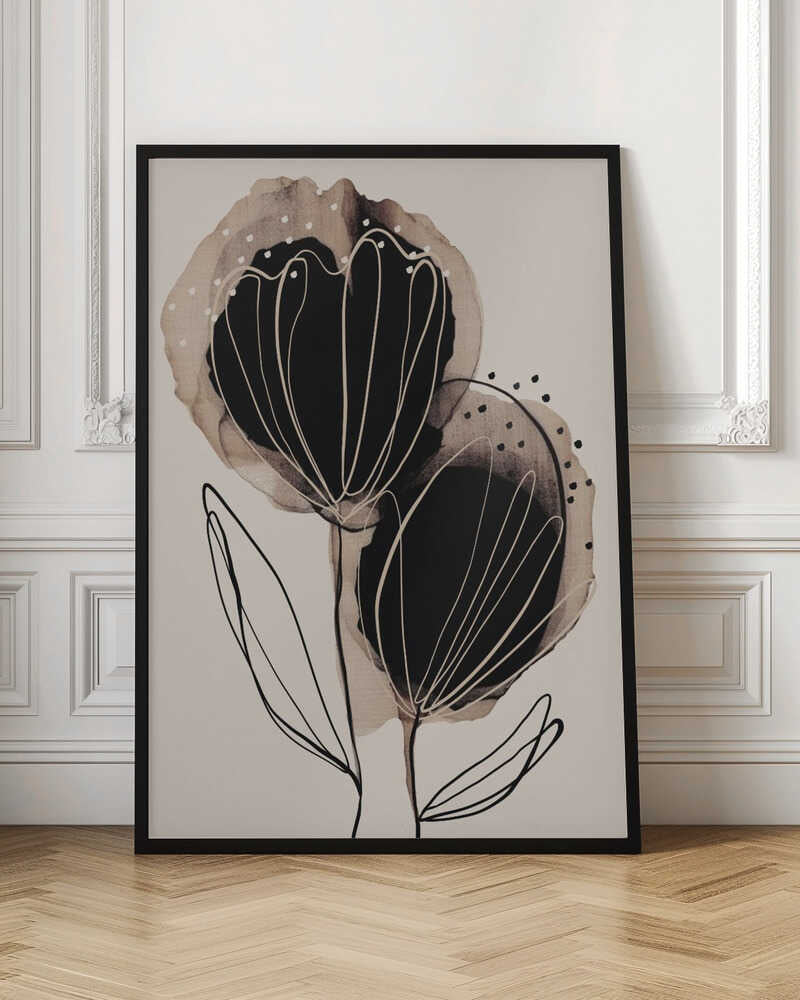 Ink Blossom Duo Poster