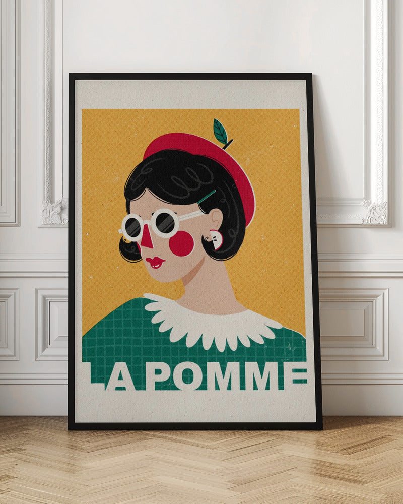 La Pomme French Fashion Portrait Poster