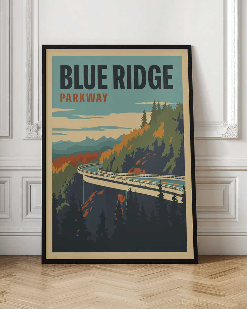 Blue Ridge Parkway Travel Print Poster