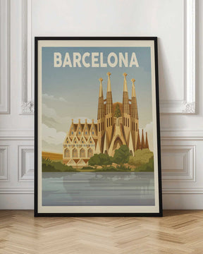 Barcelona Travel Print Poster
