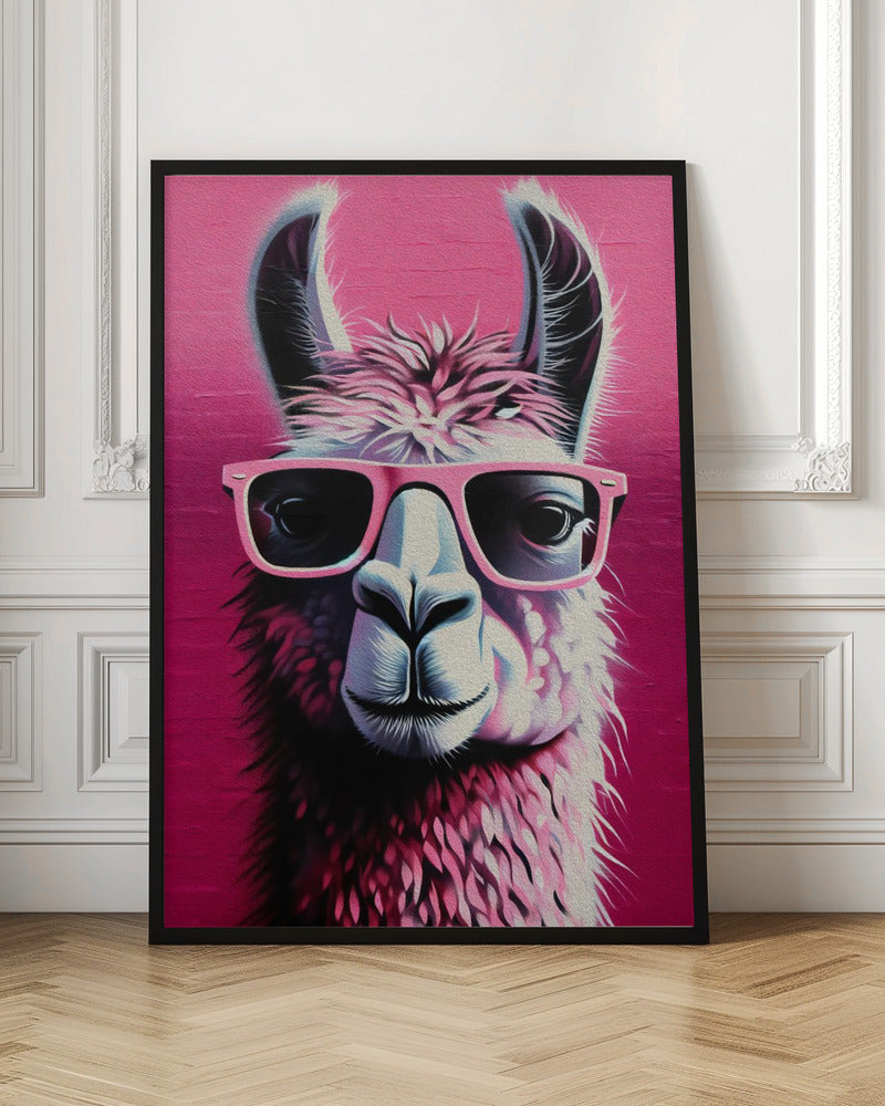 Pink Lama Poster