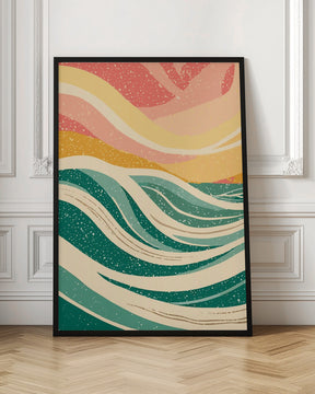 Abstract Sea Waves Poster