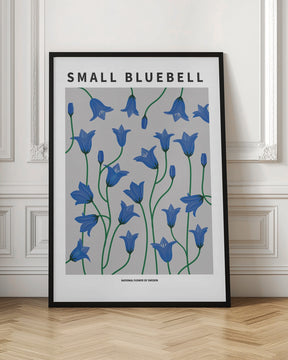 Small Bluebell - National flower of Sweden Poster