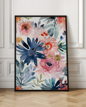 Watercolor Floral No. 1 Poster