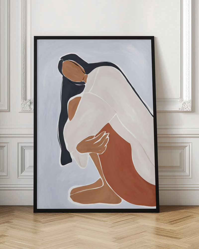 Woman Embracing Herself Print By Ivy Green Illustrations Poster