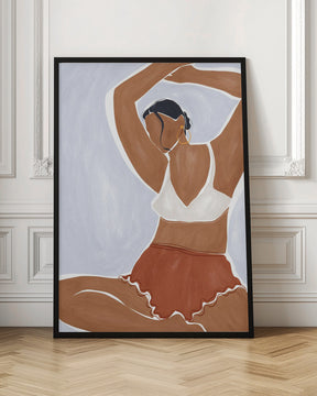 Woman Doing Yoga In Bikini Print By Ivy Green Illustrations Poster