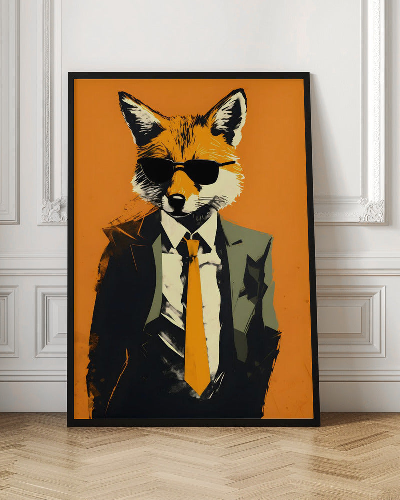 Fox In a Suit Poster