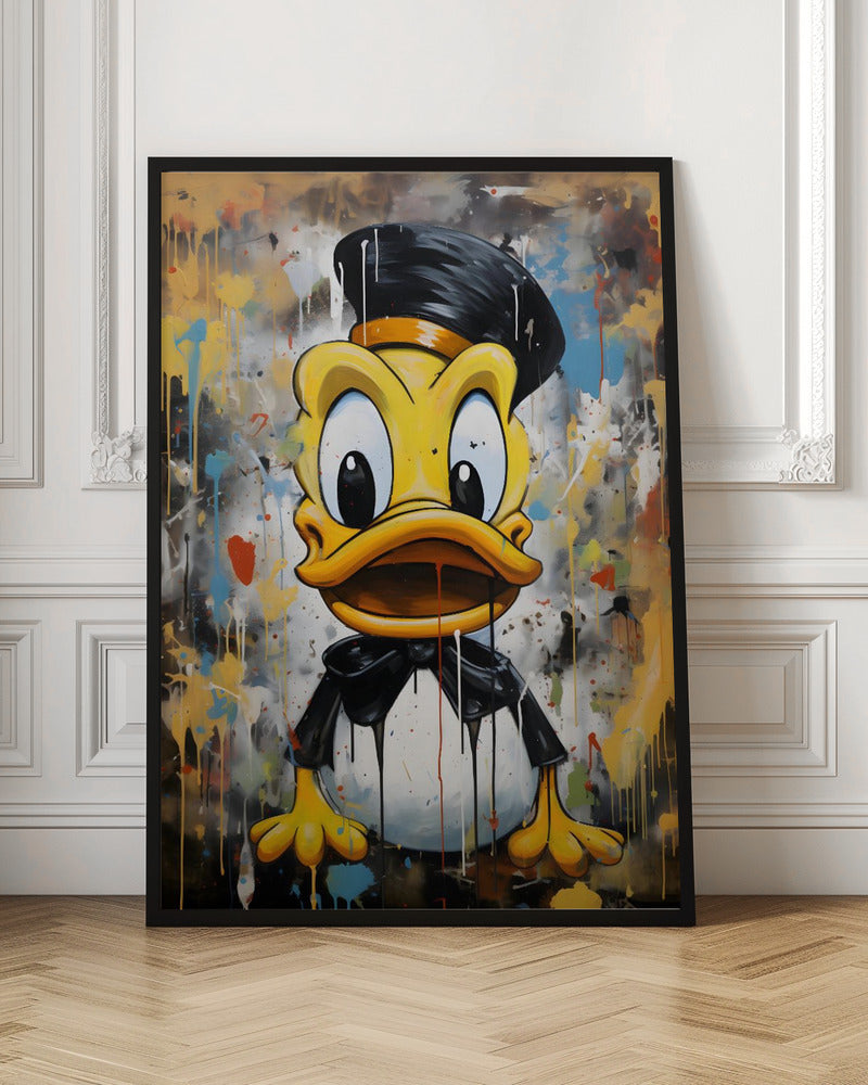 Street Art Duck Poster