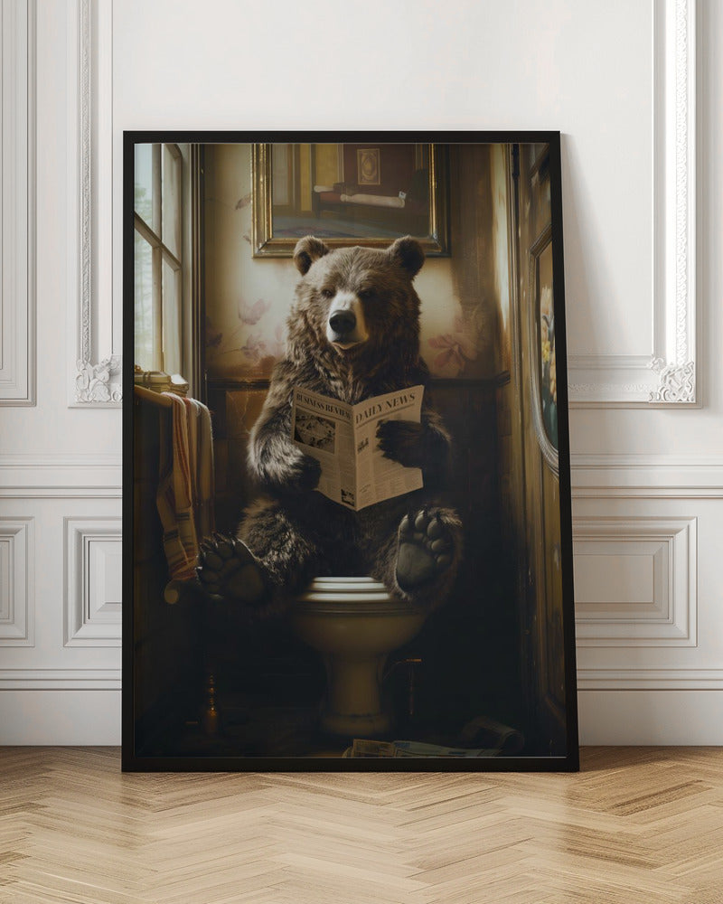 The Toilet Bear Poster