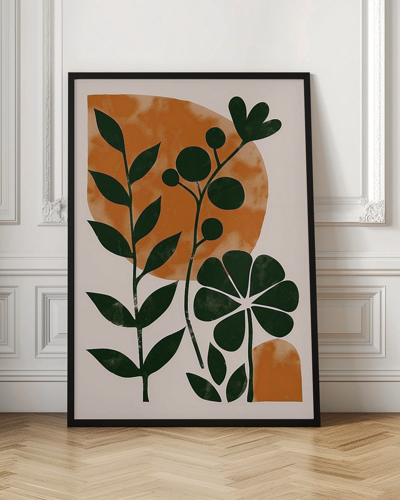 Abstract Botanical No 2 Poster