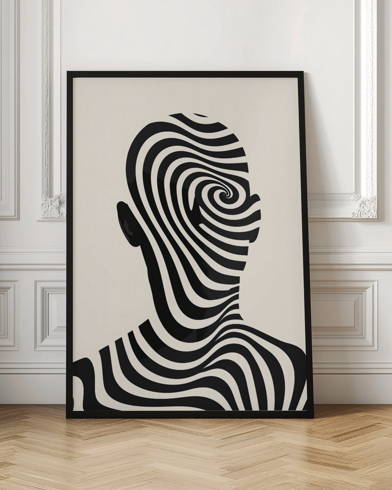 Striped Man Poster