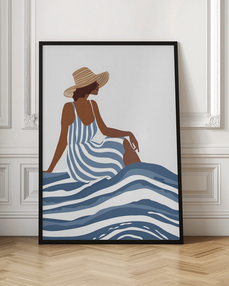 The Girl In the Striped Dress Poster