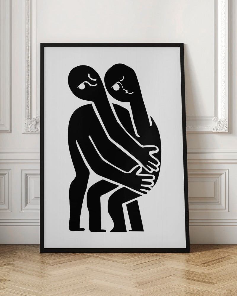 Abstract Hug No 1 Poster