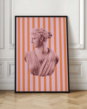 Artemispinkorangestripes Ratio2x3 Poster
