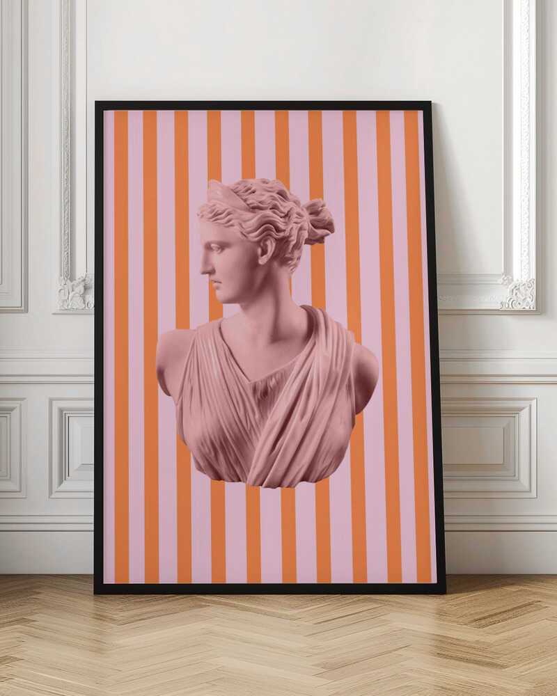 Artemispinkorangestripes Ratio2x3 Poster