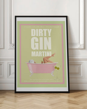 Jlr Cocktails- Dirty Gin Martini Poster