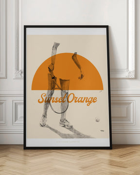 Sunset Orange Poster