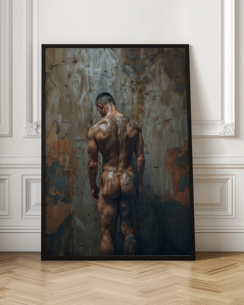 The naked painter Poster