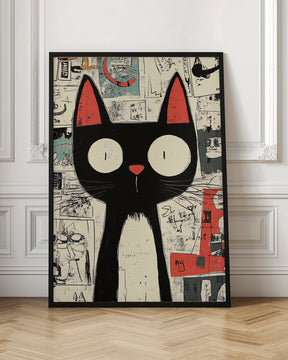 Surprised Cat Poster