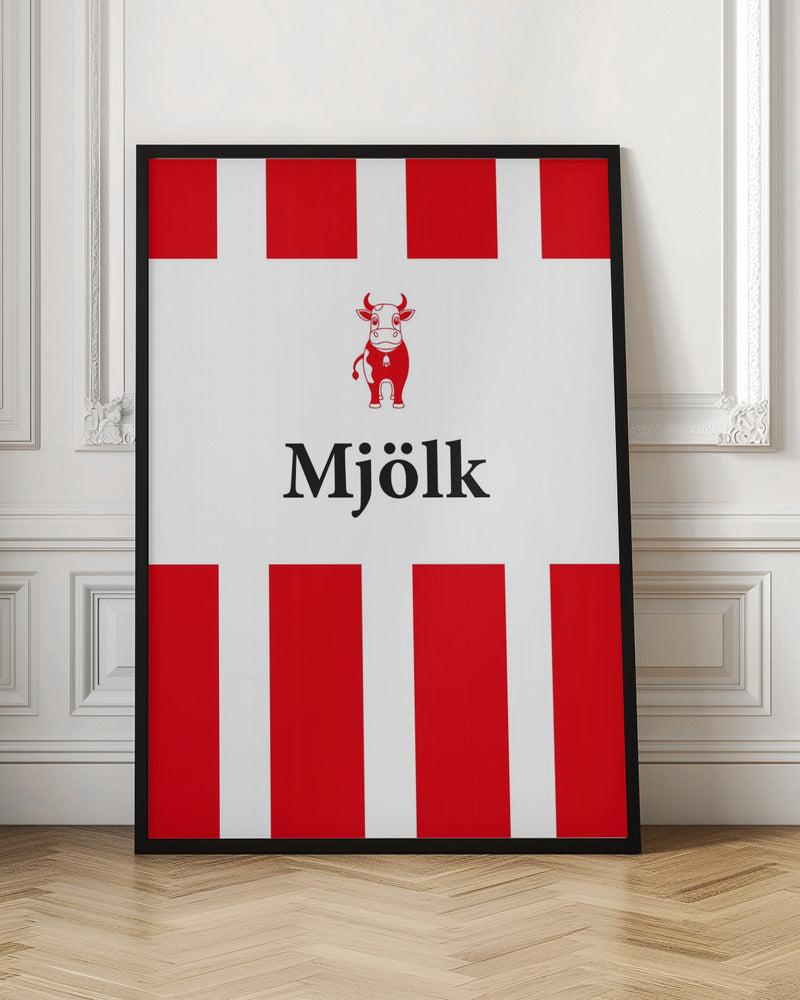 Mjölk Röd Poster