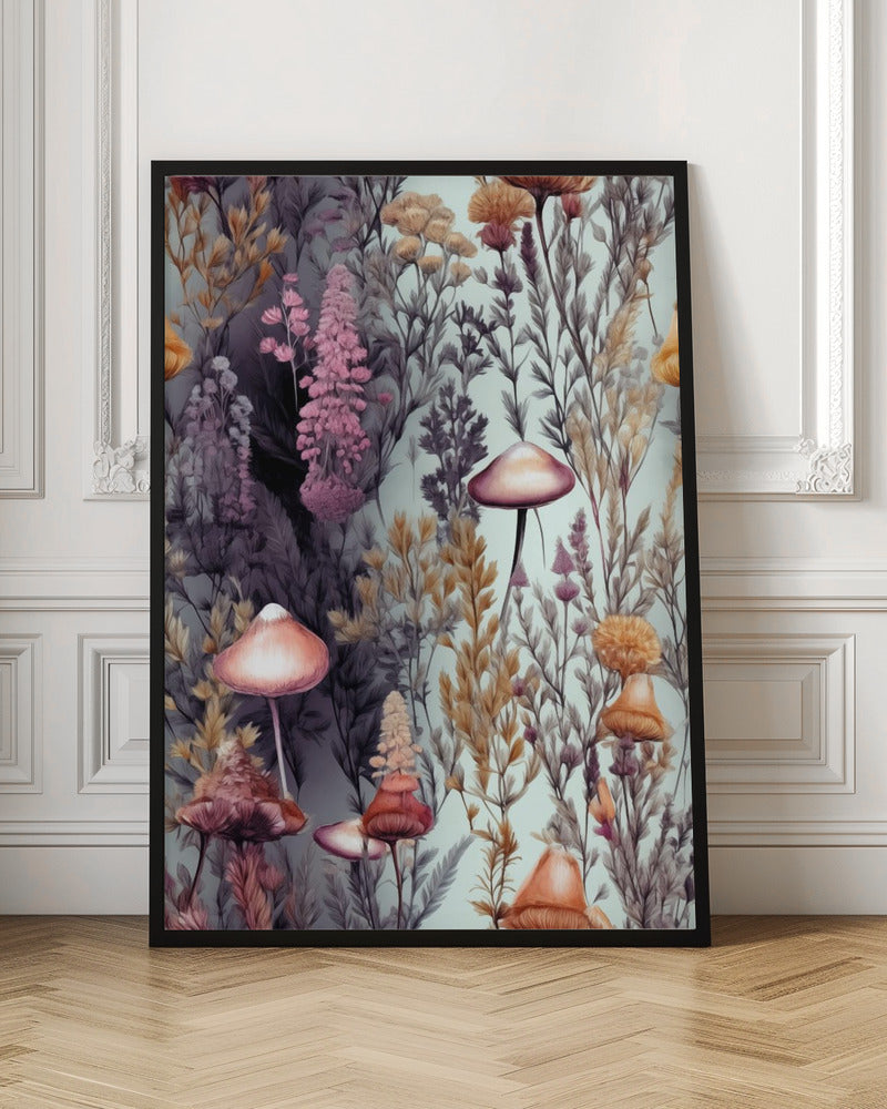 Nature Flowers and Leaves Watercolor Art (137) Poster