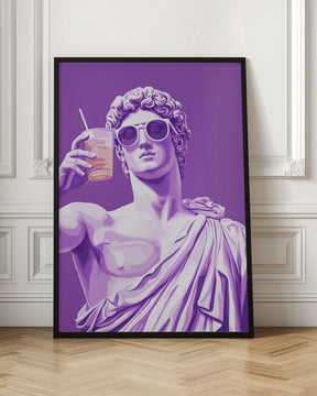 Greek Statue Cheers Poster