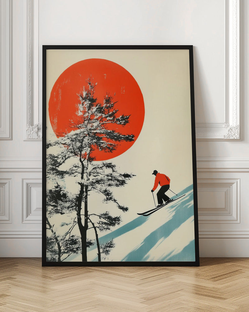 Skiing In Japan Poster