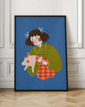 Piggie In Blanket Poster