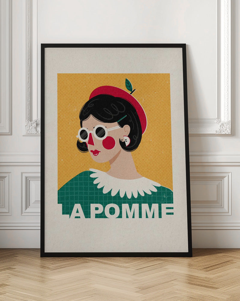 La Pomme French Fashion Portrait Poster