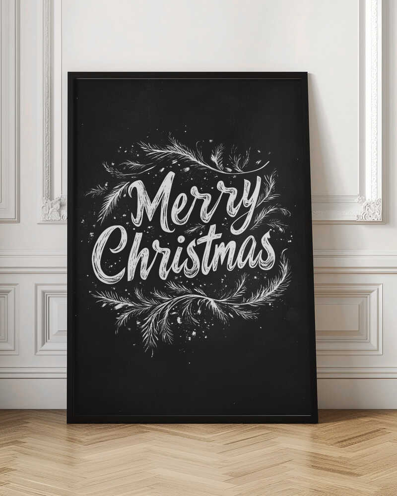 Holiday Chalk Wishes Poster