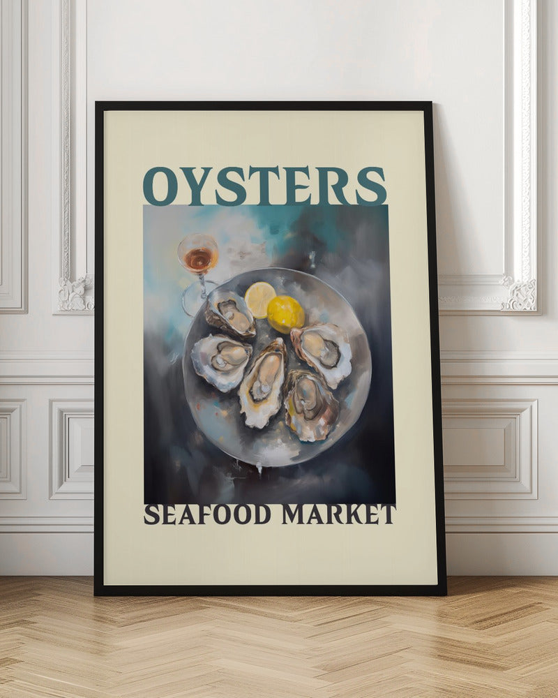 Oysters Seafood Market Poster