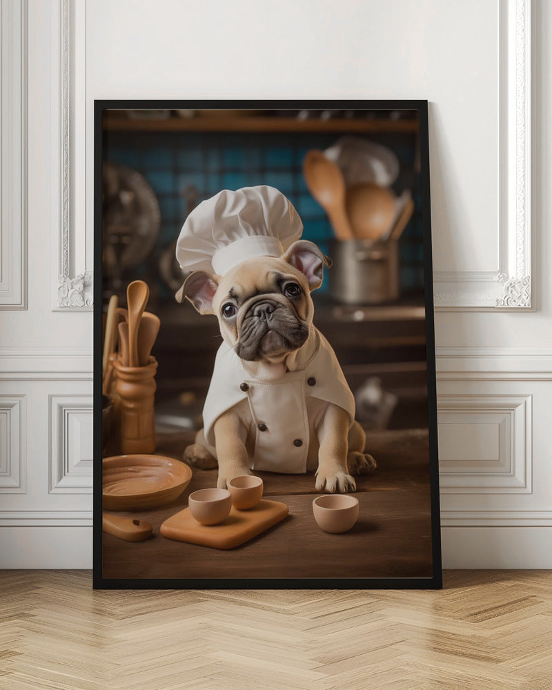 French Bulldog Puppy Chef Poster