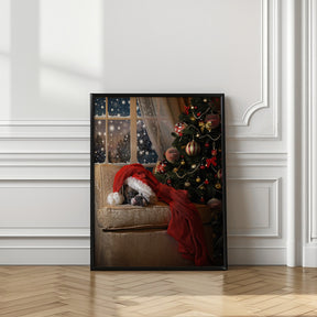 Waiting for Santa Poster