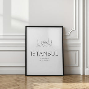 Istanbul coordinates Poster